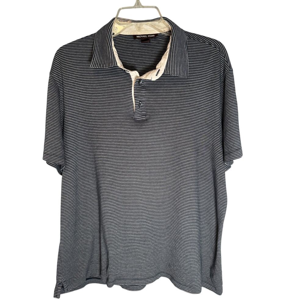 Michael Kors Striped Polo Shirt XL